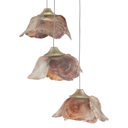 Currey & Co Catrice 3-Light Multi-Drop Pendant