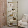 Studio A Spike White Marble Etagere