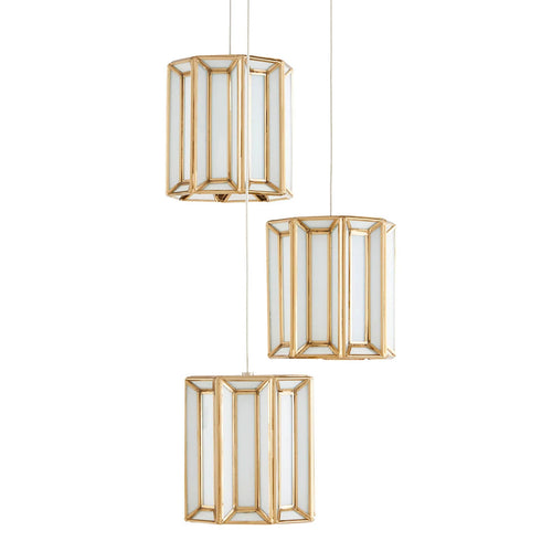 Currey & Co Daze 3-Light Multi-Drop Pendant