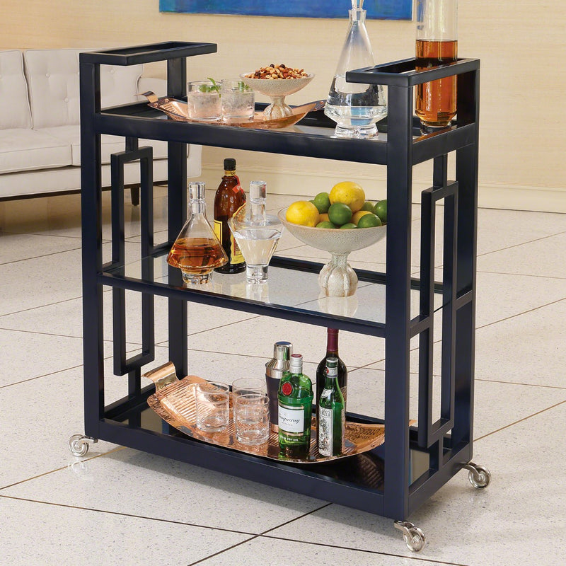 Global Views Grid Block Bar Cart