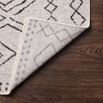 Loloi II Vance Dove/Charcoal Power Loomed Rug