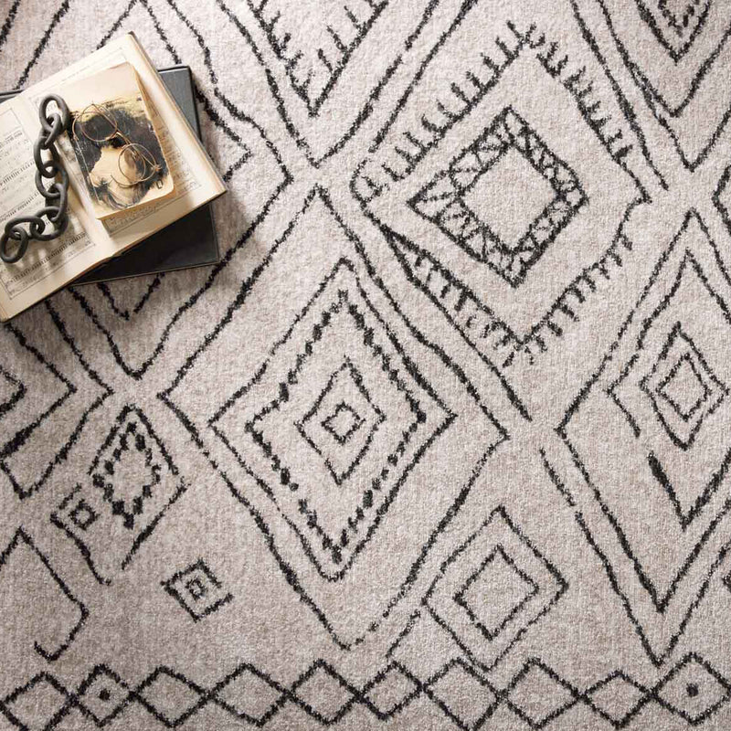 Loloi II Vance Dove/Charcoal Power Loomed Rug