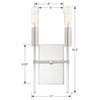 Crystorama Veronica 2-Light Wall Sconce