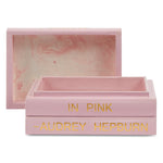 Audrey Hepburn I Believe in Pink Leather Book Box