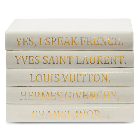 YES I SPEAK FRENCH. Y'VES SAINT LAURENT, LOUIS Quote Book