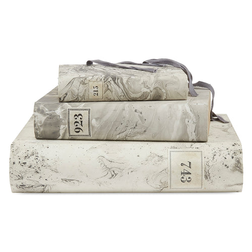 Marble Decorative Book Box Set of 3