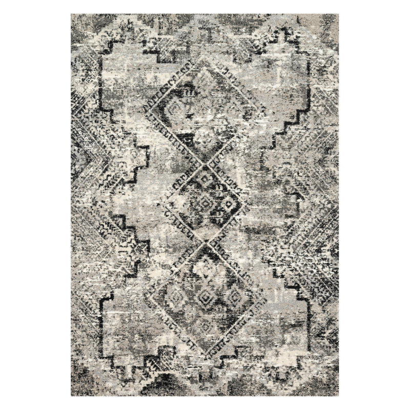 Loloi Viera Gray/Black Power Loomed Rug