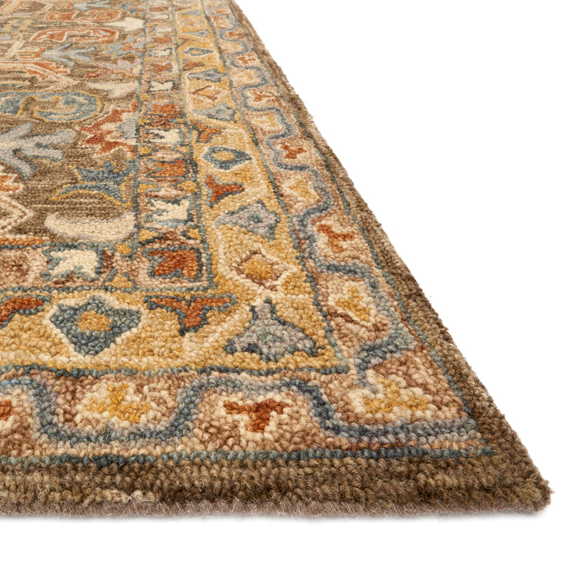 Loloi Victoria Walnut/Multi Hooked Rug