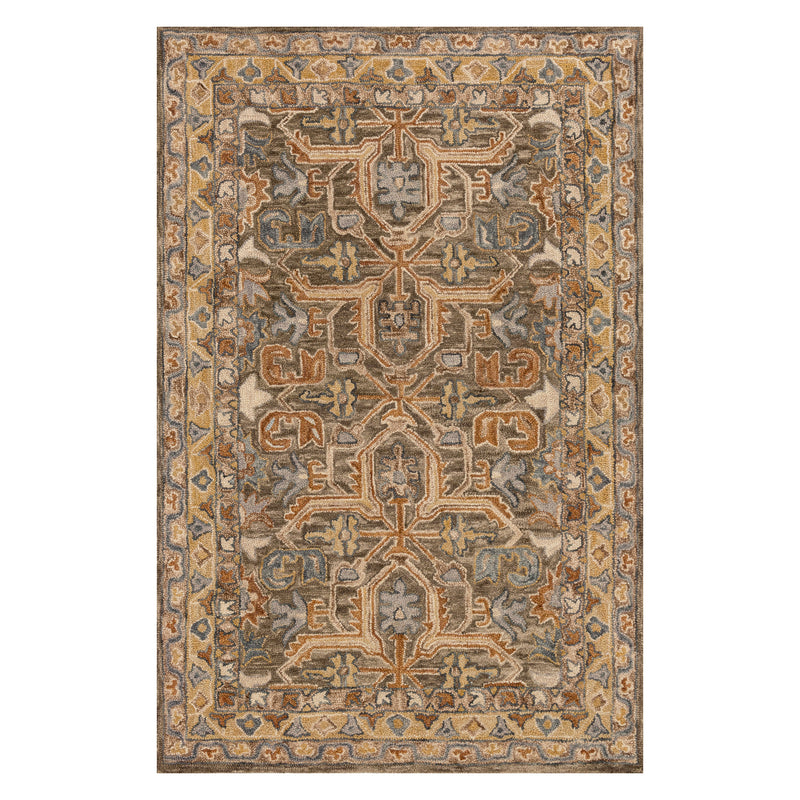 Loloi Victoria Walnut/Multi Hooked Rug