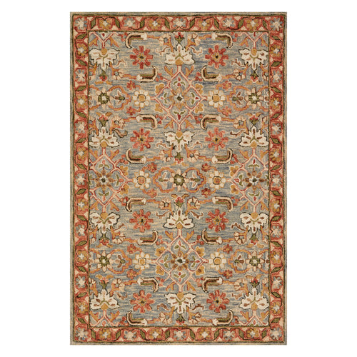 Loloi Victoria Slate/Terracotta Hooked Rug