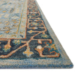 Loloi Victoria Light Blue/Dark Blue Hooked Rug