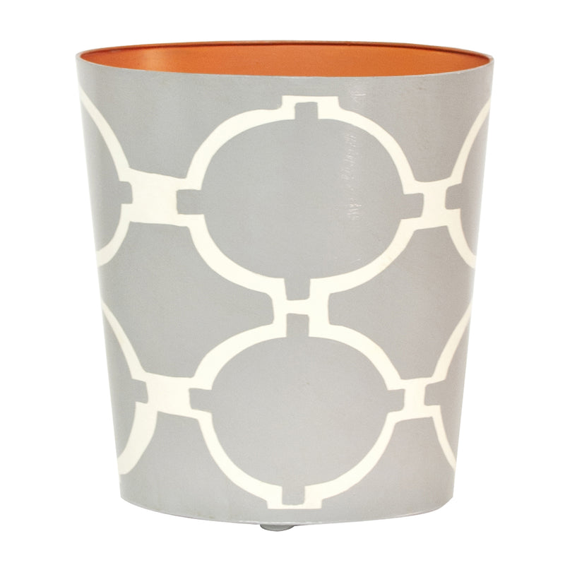 Worlds Away Modern Wastebasket