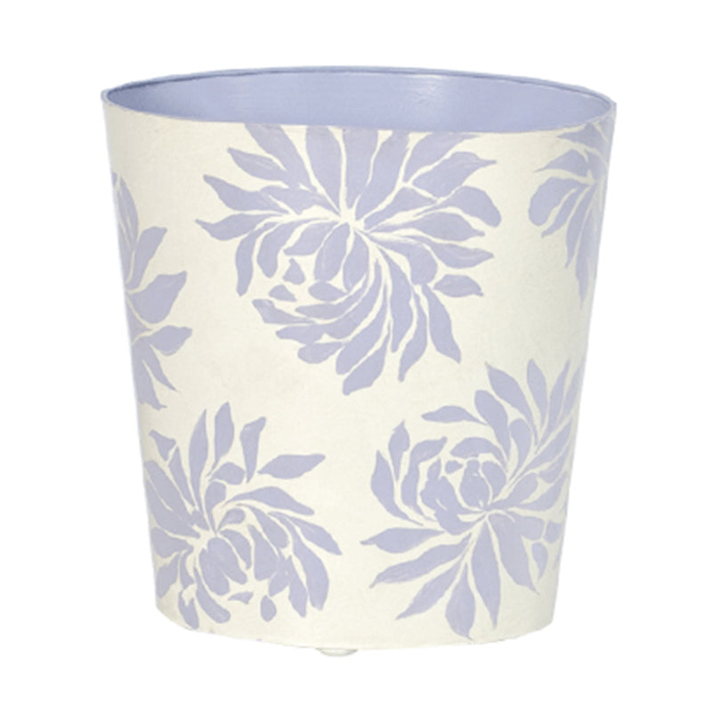 Worlds Away Floral Wastebasket