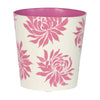 Worlds Away Floral Wastebasket