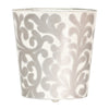 Worlds Away Abstract Floral Wastebasket