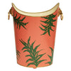 Worlds Away Oval Palm Wastebasket