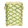 Worlds Away Bamboo Wastebasket