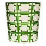 Worlds Away Cross Wastebasket