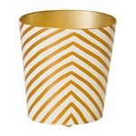 Worlds Away Zebra Wastebasket