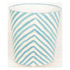 Worlds Away Zebra Wastebasket