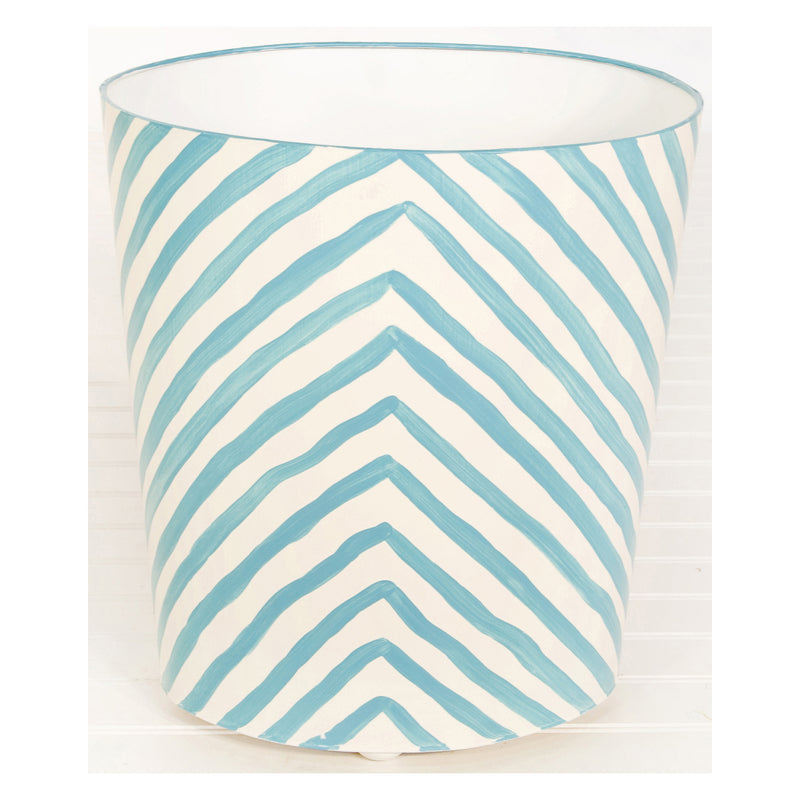 Worlds Away Zebra Wastebasket