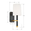 Crystorama Weston 1-Light Wall Mount