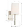 Crystorama Weston 1-Light Wall Mount