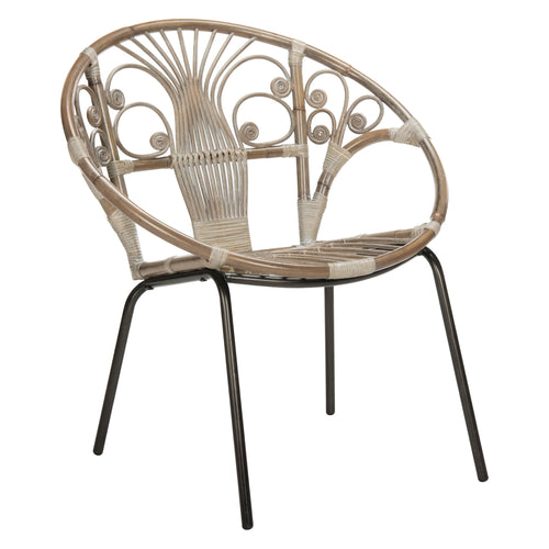 Mia Rattan Accent Chair