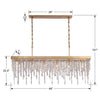 Crystorama Winham Linear Chandelier