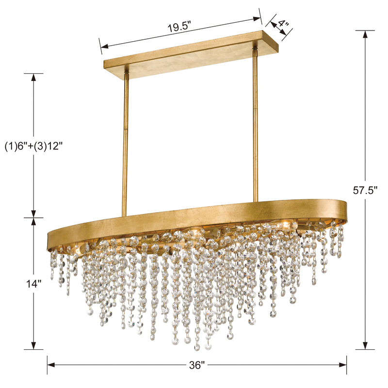 Crystorama Winham 619 8-Light Chandelier