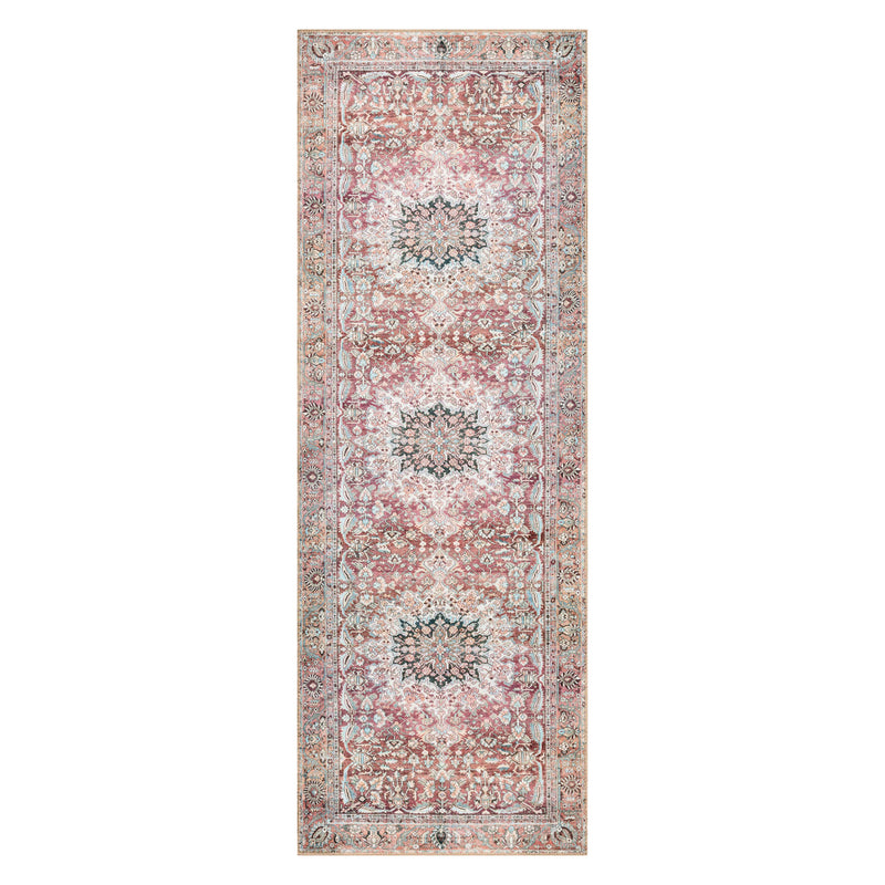 Loloi II Wynter Tomato/Teal Power Loomed Rug