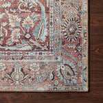 Loloi II Wynter Tomato/Teal Power Loomed Rug