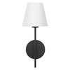 Crystorama Xavier Wall Sconce White/Black Shade