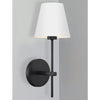 Crystorama Xavier Wall Sconce White/Black Shade