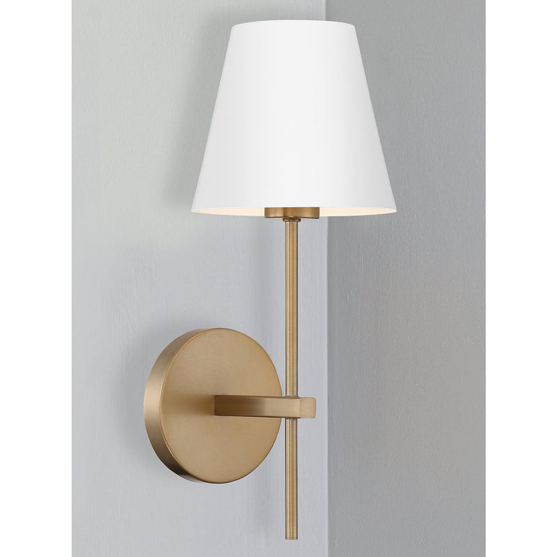 Crystorama Xavier Wall Sconce White/Black Shade