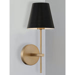 Crystorama Xavier Wall Sconce White/Black Shade