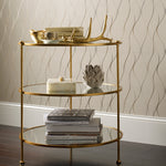 Worlds Away 3-Tier Side Table