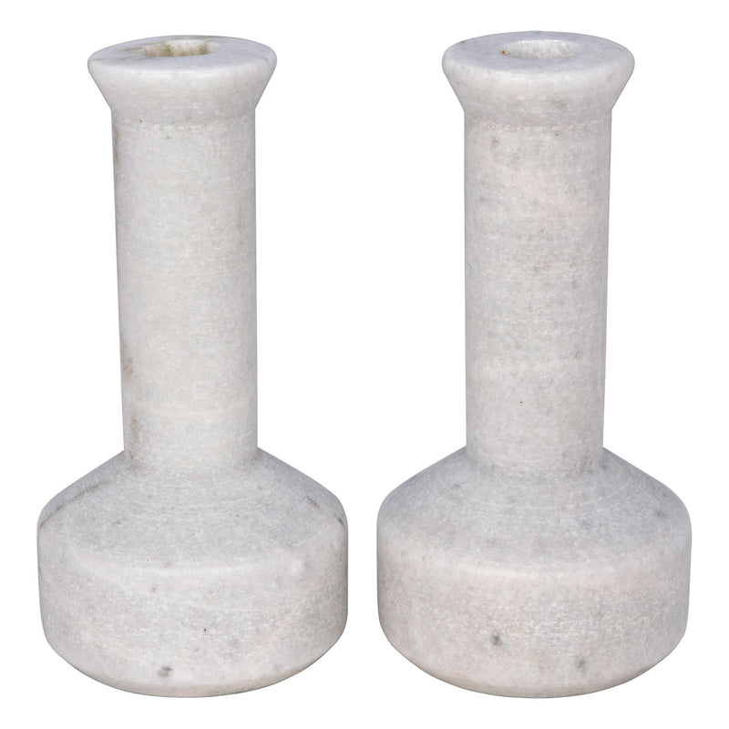 Noir Milos Candle Holder Set Of 2