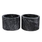 Noir Syma Candle Holder Set Of 2