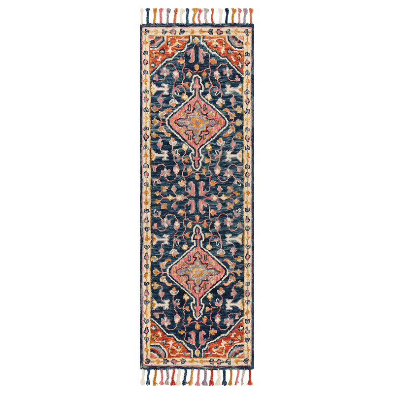 Loloi Zharah Navy/Multi Hooked Rug