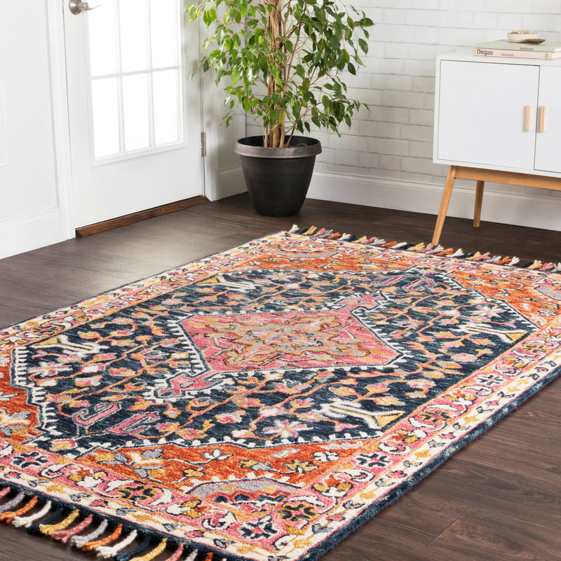 Loloi Zharah Navy/Multi Hooked Rug