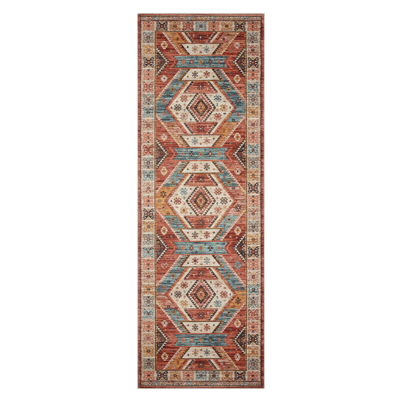 Loloi II Zion Red/Multi Power Loomed Rug