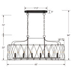 Crystorama Zucca Linear Chandelier