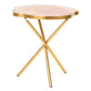 Baez Faux Agate Accent Table