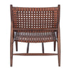 Franks Leather Woven Accent Chair