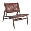 Franks Leather Woven Accent Chair