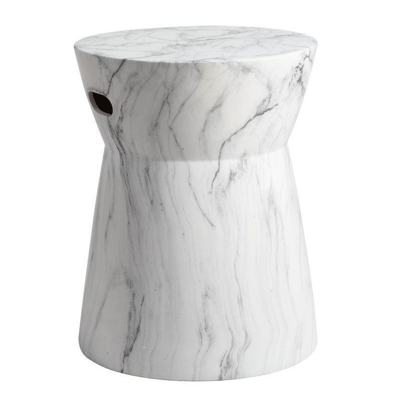 Belvedere Marbled Ceramic Garden Stool