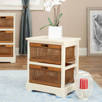 Zavala Cane 2-Drawer Side Table