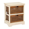 Zavala Cane 2-Drawer Side Table