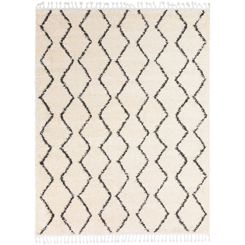 Livabliss Berber Zag Shag Rug